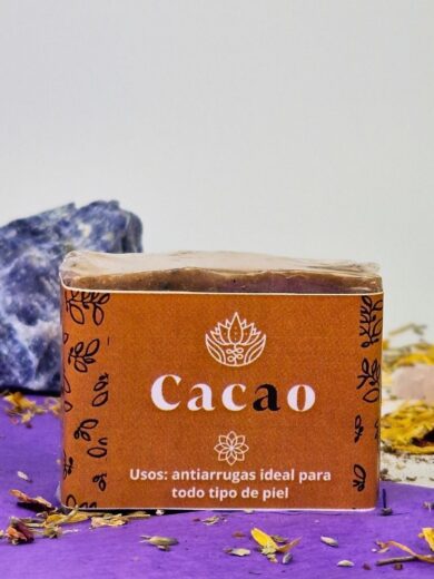 Jabón Artesanal de Cacao – Nutrición Emocional, Piel Radiante y Conexión con el Corazón