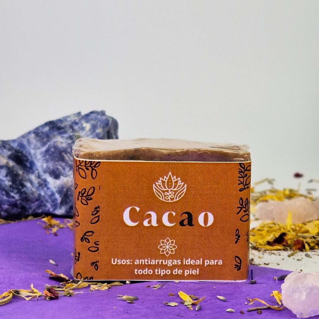 Jabón Artesanal de Cacao – Nutrición Emocional, Piel Radiante y Conexión con el Corazón