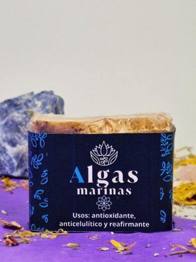 Jabón Artesanal de Algas Marinas – Renovación Celular, Frescura y Fluidez Energética
