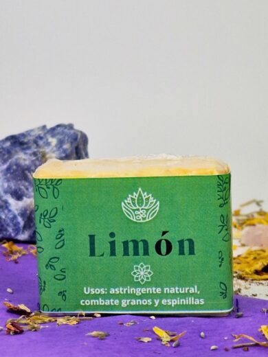 Jabón Artesanal de Limón – Limpieza Profunda, Vitalidad Cítrica y Claridad Energétic